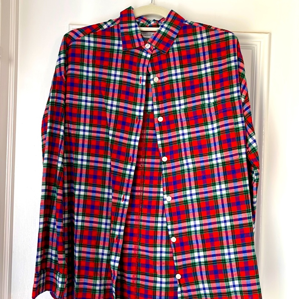 Old Navy Summer Weight Plaid Button Down